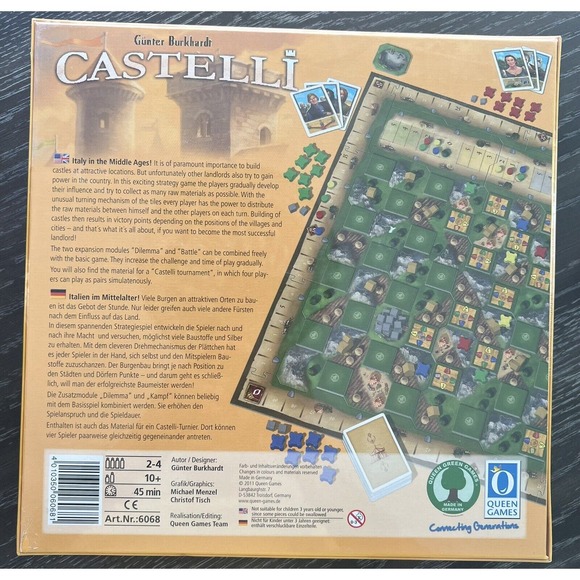 Castelli Board Game by Gunter Burkhardt 2011 Queen Games, New and Sealed - Picture 2 of 7